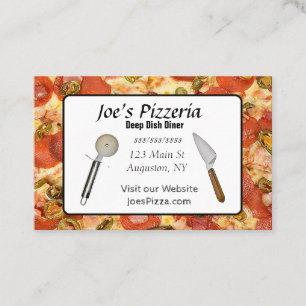 Pizza Restaurant Business Card Visitenkarte