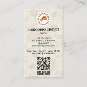 Pizza Restaurant Business | Minimalistisch Classic Visitenkarte (Vorderseite)