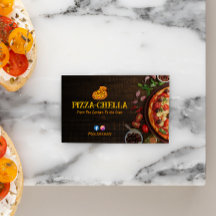 Pizza Restaurant Business | Minimalistisches dunkl