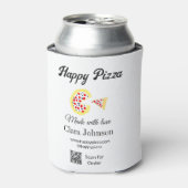 Pizza restaurant cafe pizzeria scan QR code order Dosenkühler (Kanne Vorderseite)