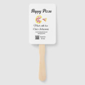 Pizza restaurant cafe pizzeria scan QR code order Fächer (Rückseite)