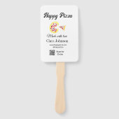 Pizza restaurant cafe pizzeria scan QR code order  Fächer (Vorderseite)