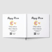 Pizza restaurant cafe pizzeria scan QR code order Gästebuch (Voll)