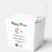 Pizza restaurant cafe pizzeria scan QR code order  Geschenkschachtel (Vorderseite)