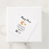 Pizza Restaurant Café Pizzeria Scan QR Code Reihen Geschenkanhänger (Beispiel)