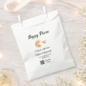 Pizza Restaurant Café Pizzeria Scan QR Code Reihen Geschenktütchen (Ausgeschnitten)