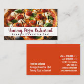 Pizza Restaurant Caterer Catering Visitenkarte (Vorne/Hinten)