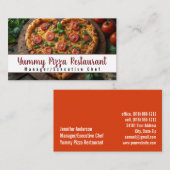 Pizza Restaurant Caterer Catering Visitenkarte (Vorne/Hinten)