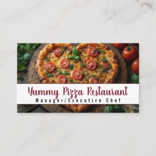 Pizza Restaurant Caterer Catering Visitenkarte