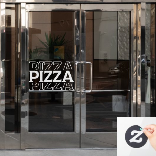 Pizza Restaurant Custom Business Fensteraufkleber (Büro Tür)