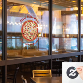 Pizza Restaurant Fensteraufkleber