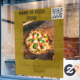 Pizza Restaurant Fensterheber Fensteraufkleber