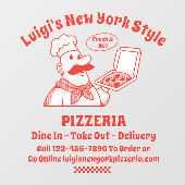 Pizza Restaurant Front individuell anpassen Fensteraufkleber (Blatt)