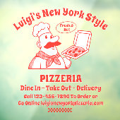 Pizza Restaurant Front individuell anpassen Fensteraufkleber (Blatt 3)