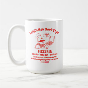 Pizza Restaurant Grafik anpassen detailliert Kaffeetasse