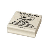 Pizza Restaurant im Detail anpassen Gummistempel (Stempel)