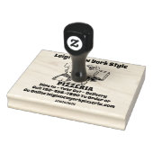 Pizza Restaurant im Detail anpassen Gummistempel (Stempel)