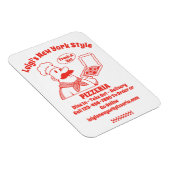 Pizza Restaurant im Detail Grafik anpassen Magnet (Rechte Seite)