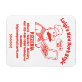 Pizza Restaurant im Detail Grafik anpassen Magnet (Horizontal)