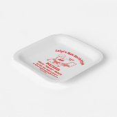 Pizza Restaurant im Detail Grafik anpassen Pappteller (Gewinkelt)