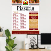 Pizza Restaurant, Pizzeria Poster (Heimbüro)