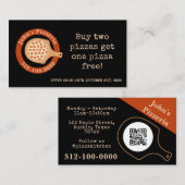 Pizza Restaurant Promo Visitenkarte  (Vorne/Hinten)