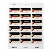 Pizza Restaurant Rücksendeadresse Adressaufkleber (Vorne)