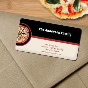 Pizza Restaurant Rücksendeadresse Adressaufkleber