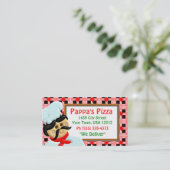 Pizza-Restaurant Visitenkarte (Stehend Vorderseite)