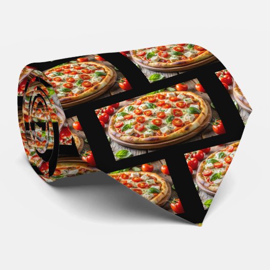 Pizza Restaurant Waiter Neck Tie Krawatte (Gerollt)