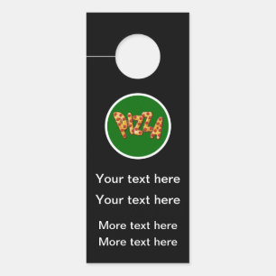 Pizza Restaurant Werbevorlage Türanhänger