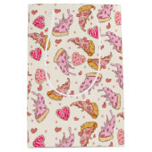 Pizza Retro Valentine Mittlere Geschenktüte (Vorderseite)