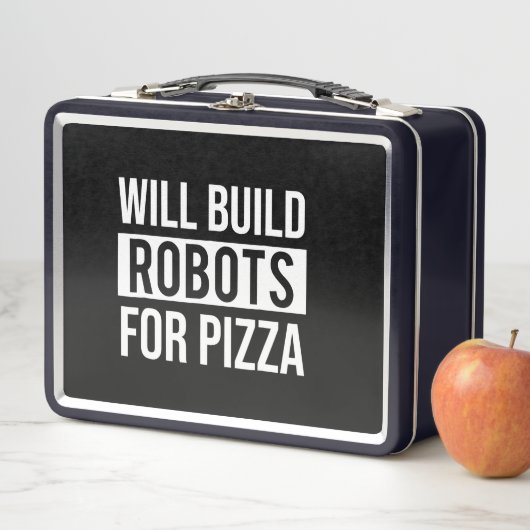 Pizza Robotics Metall Brotdose (Beispiel)