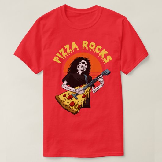 Pizza Rocks T-Shirt (Design vorne)