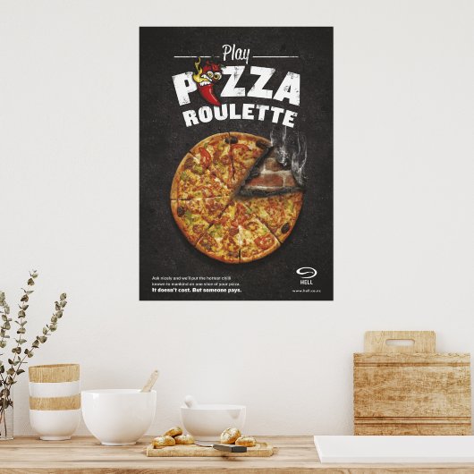 Pizza Roulette Poster (Küche)