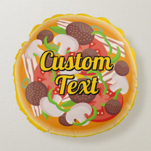 Pizza Round Pillow Rundes Kissen