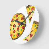 Pizza Runde Wanduhr (Winkel)