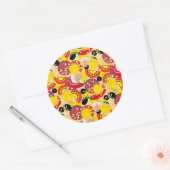 Pizza Runder Aufkleber (Umschlag)