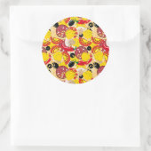Pizza Runder Aufkleber (Tasche)