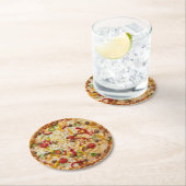 Pizza Runder Pappuntersetzer (Vor Ort)