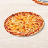 Pizza Runder Pappuntersetzer (Angewinkelt)