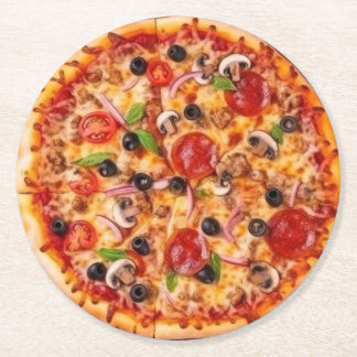 Pizza Runder Pappuntersetzer