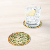 Pizza Runder Pappuntersetzer (Vor Ort)