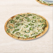 Pizza Runder Pappuntersetzer (Angewinkelt)