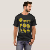Pizza Salami Cheese Quick Mah Fractions Math Teac T-Shirt (Vorne ganz)