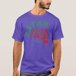 Pizza Satan Occult Punk Goth Baphomet Devil Black T-Shirt