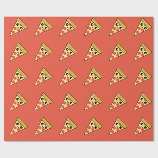 Pizza-Scheibe Geschenkpapier (Flach)