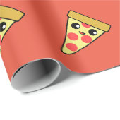 Pizza-Scheibe Geschenkpapier (Rolleneckpunkt)