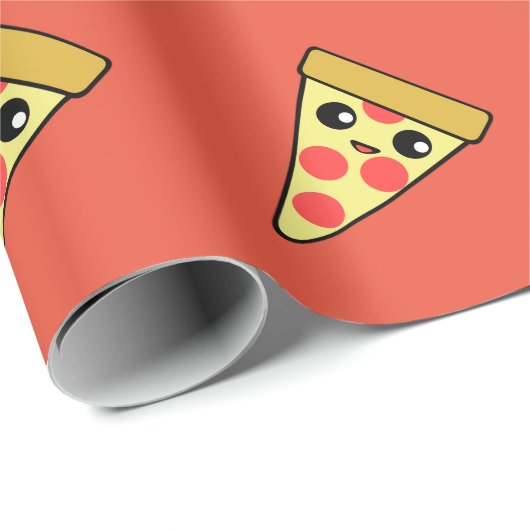 Pizza-Scheibe Geschenkpapier (Rolleneckpunkt)