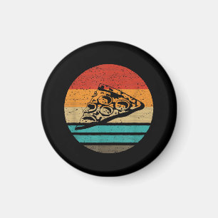 Pizza-Scheibe im Retro-Stil Vintage Magnet